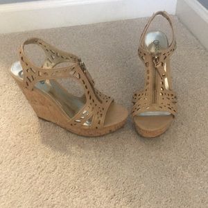 Nude wedges size 6.5